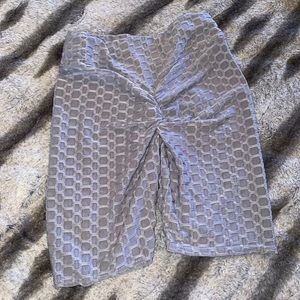 Gray Booty Scrunch Biker Shorts